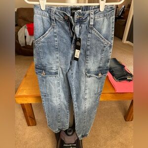 Fashion Nova Cargo Jeans SIZE 1